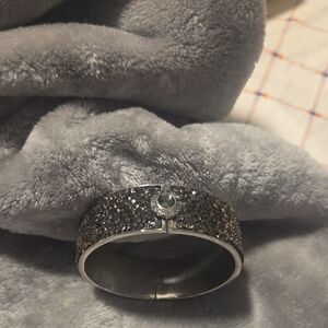 Elegant Silver and Black Women's Bracelet